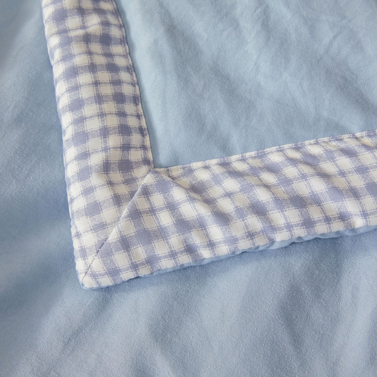 91家纺网 家纺一手货源 找家纺 星航家纺 2026新款水洗棉纯色棉花被夏被夏凉被空调被-素夏 素夏-静谧蓝