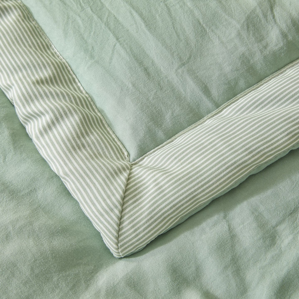 91家纺网 家纺一手货源 找家纺 星航家纺 2026新款水洗棉纯色棉花被夏被夏凉被空调被-素夏 素夏-抹茶绿