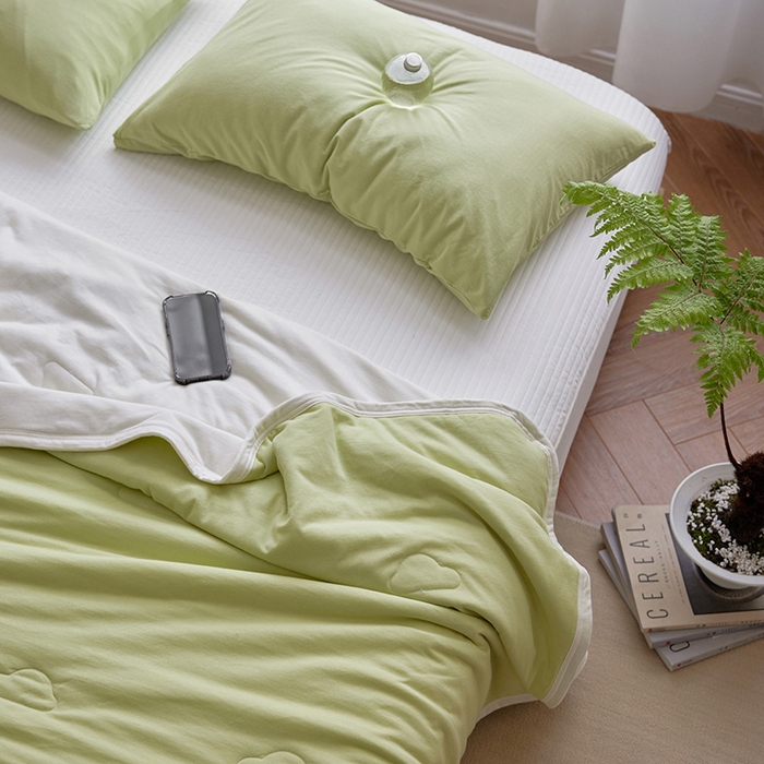 91家纺网 家纺一手货源 找家纺 （总）风向标家纺 2026新款全棉云感针织棉双拼夏被夏凉被空调被