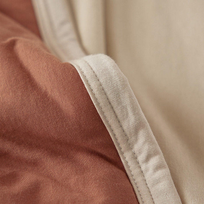 91家纺网 家纺一手货源 找家纺 风向标家纺 2026新款全棉云感针织棉双拼夏被夏凉被空调被 慕斯双拼