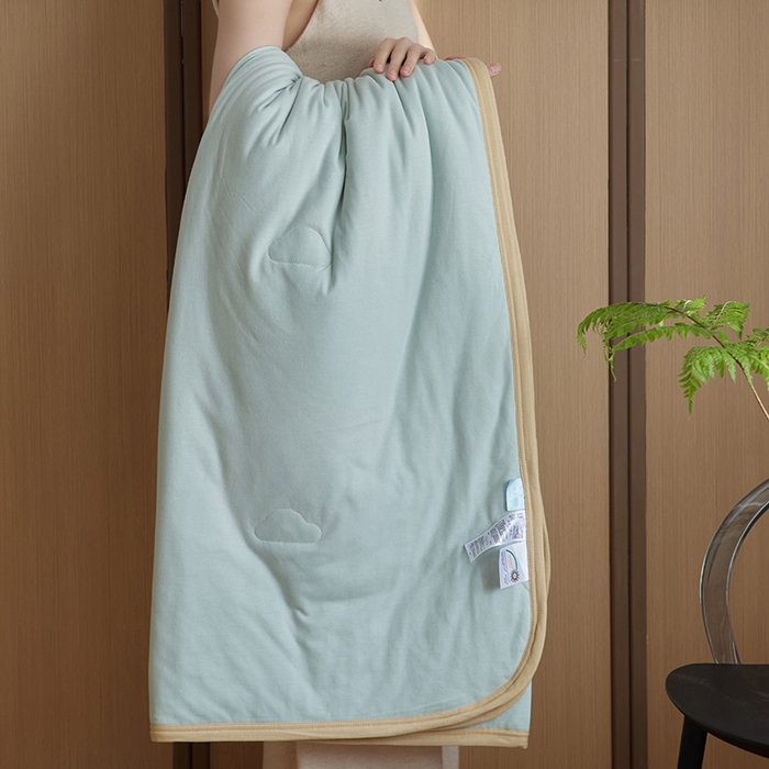 91家纺网 家纺一手货源 找家纺 风向标家纺 2026新款全棉云感针织棉双拼夏被夏凉被空调被 组合图仅供展示-不可下单