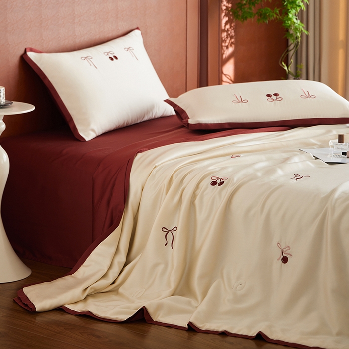 91家纺网 家纺一手货源 找家纺 （总）风向标家纺 2026新款兰精天丝绣花四件套-萌宠系列