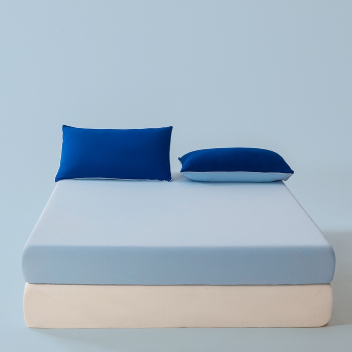 91家纺网 家纺一手货源 找家纺 （总）鑫琪莱家纺 2026新款锦氨凉感床笠三件套Yoga系列