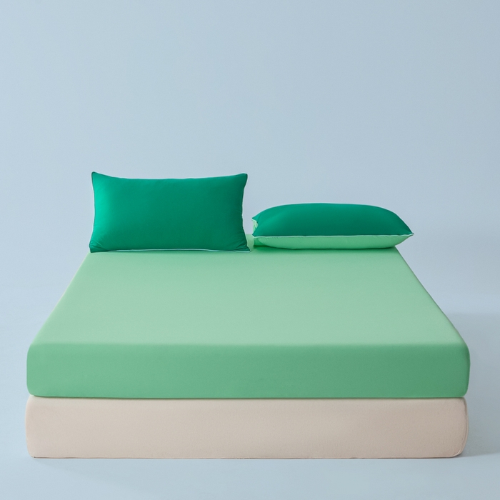 91家纺网 家纺一手货源 找家纺 （总）鑫琪莱家纺 2026新款锦氨凉感床笠三件套Yoga系列