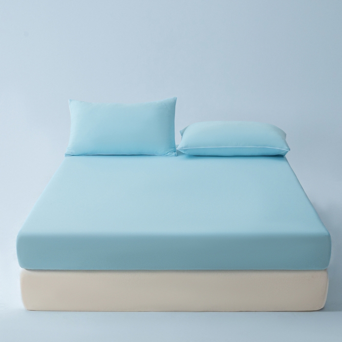 91家纺网 家纺一手货源 找家纺 （总）鑫琪莱家纺 2026新款锦氨凉感床笠三件套Yoga系列