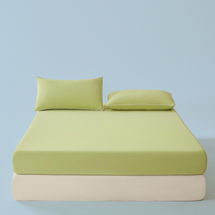 91家纺网 家纺一手货源 找家纺 （总）鑫琪莱家纺 2026新款锦氨凉感床笠三件套Yoga系列