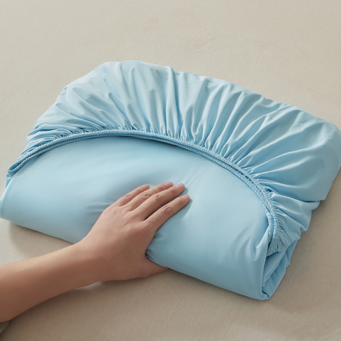 91家纺网 家纺一手货源 找家纺 （总）鑫琪莱家纺 2026新款锦氨凉感床笠三件套Yoga系列