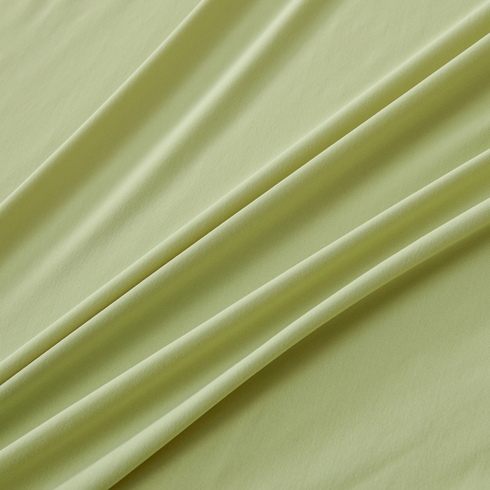 91家纺网 家纺一手货源 找家纺 鑫琪莱家纺 2026新款锦氨凉感床笠三件套Yoga系列 山茶绿