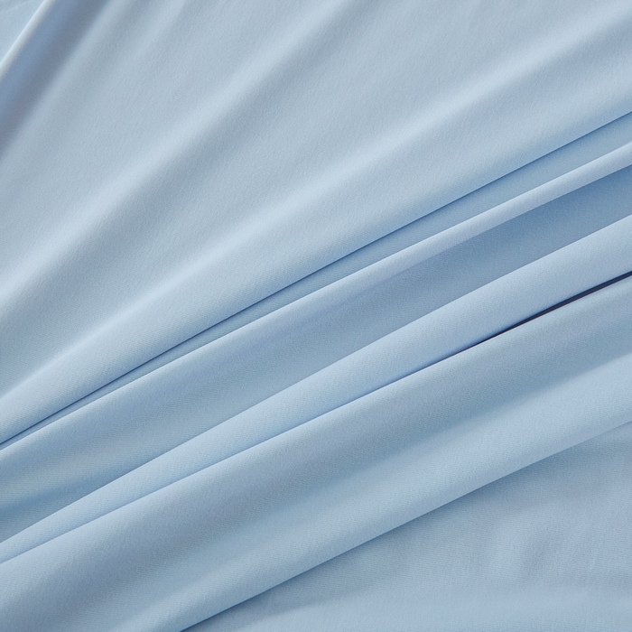 91家纺网 家纺一手货源 找家纺 鑫琪莱家纺 2026新款锦氨凉感床笠三件套Yoga系列 深睡蓝