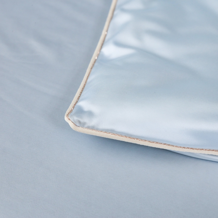 91家纺网 家纺一手货源 找家纺 爱彼家纺 2026新款高端流锻水光夏被冰肌锦氨A类夏被夏凉被空调被（超亲肤） 奢雅浅蓝