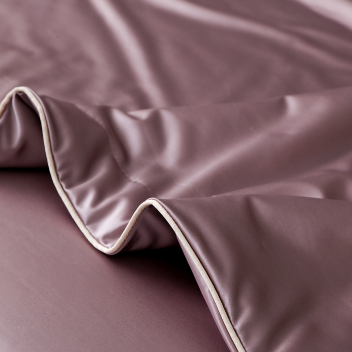 91家纺网 家纺一手货源 找家纺 爱彼家纺 2026新款高端流锻水光夏被冰肌锦氨A类夏被夏凉被空调被（超亲肤） 云栖烟紫