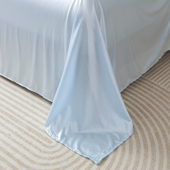 91家纺网 家纺一手货源 找家纺 爱彼家纺 2026新款高端流锻水光夏被冰肌锦氨A类夏被夏凉被空调被（超亲肤） 奢雅冰蓝