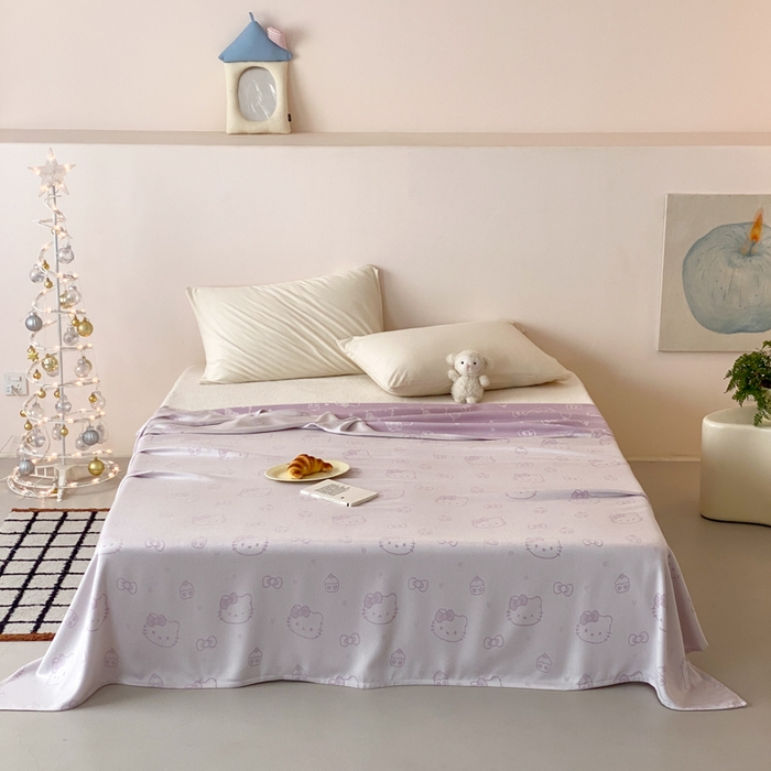 91家纺网 家纺一手货源 找家纺 （总）麻依 2026新款竹纤维单层毛巾被盖毯夏凉被冷感毯