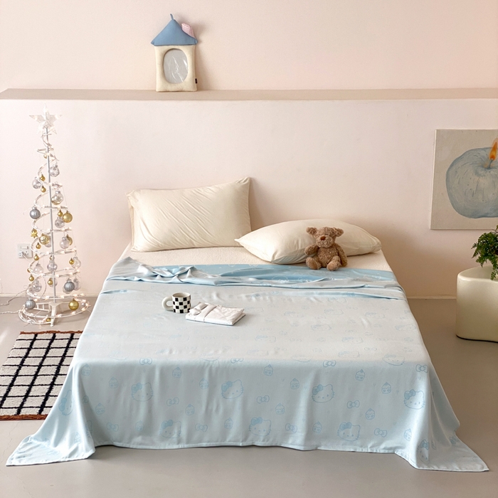 91家纺网 家纺一手货源 找家纺 （总）麻依 2026新款竹纤维单层毛巾被盖毯夏凉被冷感毯