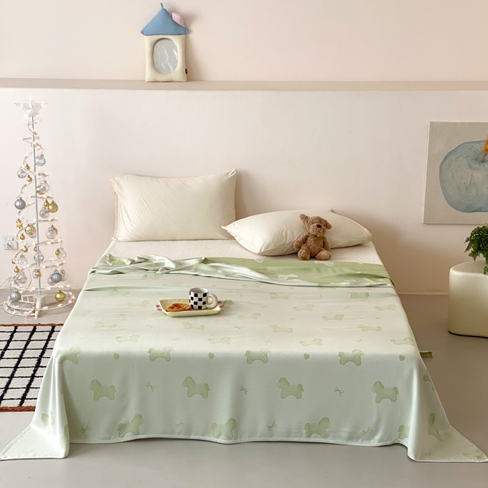 91家纺网 家纺一手货源 找家纺 （总）麻依 2026新款竹纤维单层毛巾被盖毯夏凉被冷感毯