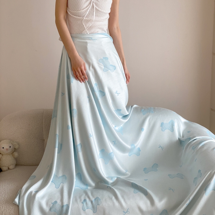 91家纺网 家纺一手货源 找家纺 麻依 2026新款竹纤维单层毛巾被盖毯夏凉被冷感毯 小马-蓝色