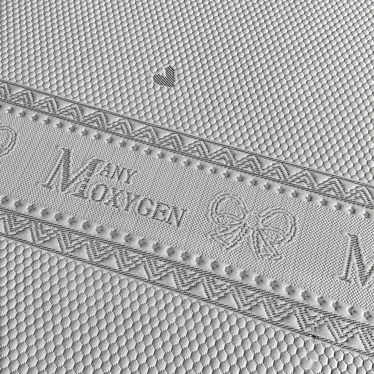 91家纺网 家纺一手货源 找家纺 栩裕纺织 2026新款清纱菱纹床裙款豆豆席凉席 蝴蝶结灰