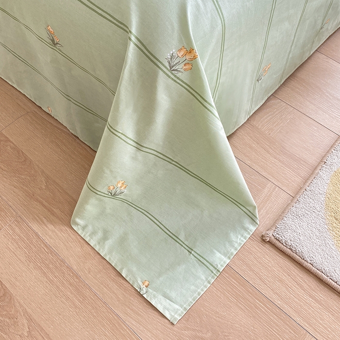 91家纺网 家纺一手货源 找家纺 宇彬家纺 2026直播新款13372A类全棉纯棉印花单双人被套喷气小清新简约热款学生被罩 果香