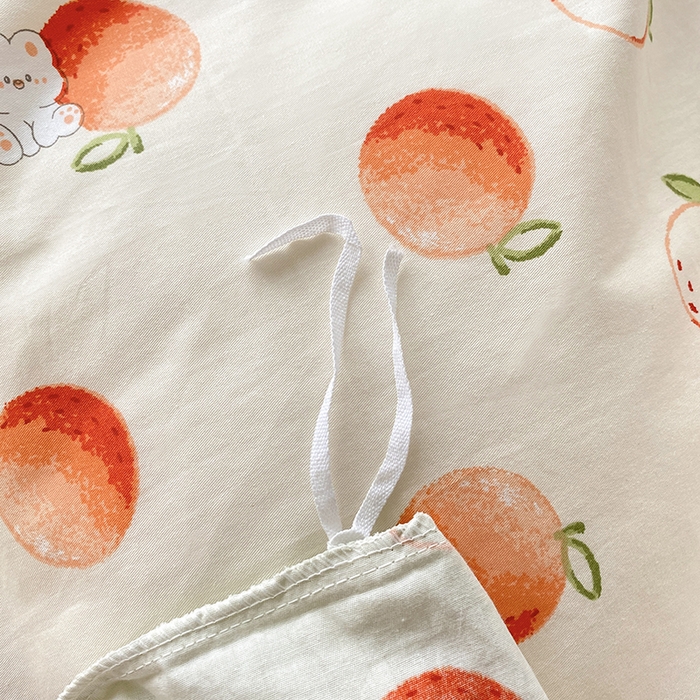 91家纺网 家纺一手货源 找家纺 宇彬家纺 2026直播新款13372A类全棉纯棉印花单双人被套喷气小清新简约热款学生被罩 果香