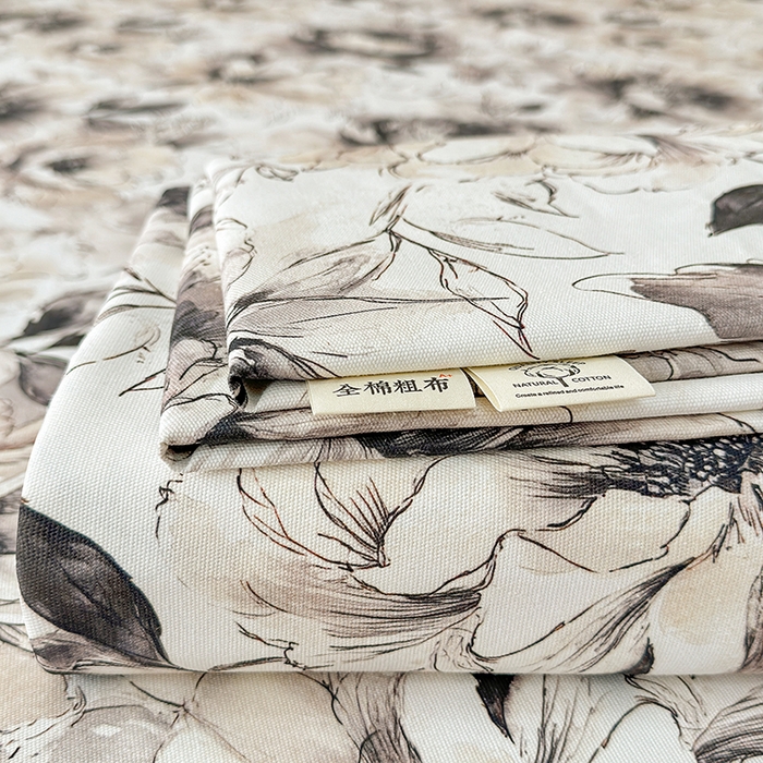 91家纺网 家纺一手货源 找家纺 （总）缦彩 2026新款全棉老粗布床单100%纯棉凉席席子三件套