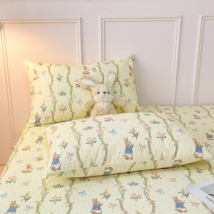 91家纺网 家纺一手货源 找家纺 缦彩 2026新款全棉老粗布床单100%纯棉凉席席子三件套 彼得花镜