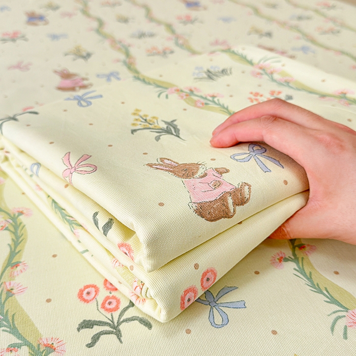 91家纺网 家纺一手货源 找家纺 缦彩 2026新款全棉老粗布床单100%纯棉凉席席子三件套 彼得花镜