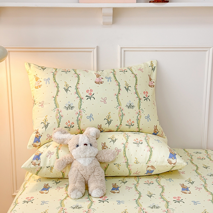 91家纺网 家纺一手货源 找家纺 缦彩 2026新款全棉老粗布床单100%纯棉凉席席子三件套 彼得花镜