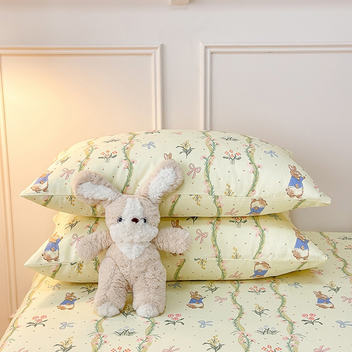 91家纺网 家纺一手货源 找家纺 缦彩 2026新款全棉老粗布床单100%纯棉凉席席子三件套 彼得花镜