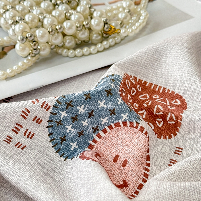 91家纺网 家纺一手货源 找家纺 缦彩 2026新款全棉老粗布床单100%纯棉凉席席子三件套 森系小菇