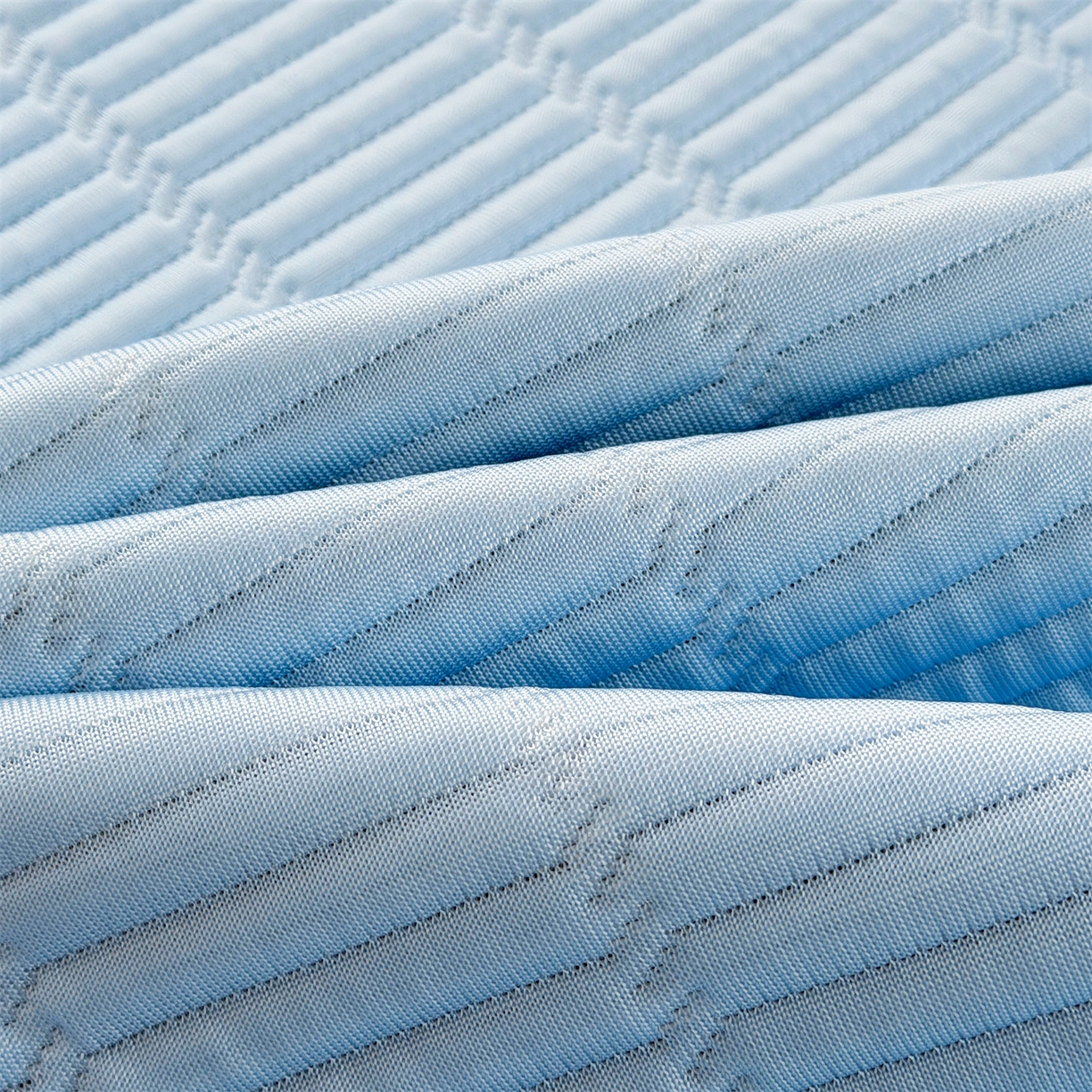 91家纺网 家纺一手货源 找家纺 源舍家纺 2026新款泰迪爱兰系列学生床冰豆豆凉席空调软席 蓝屿泰迪-蓝