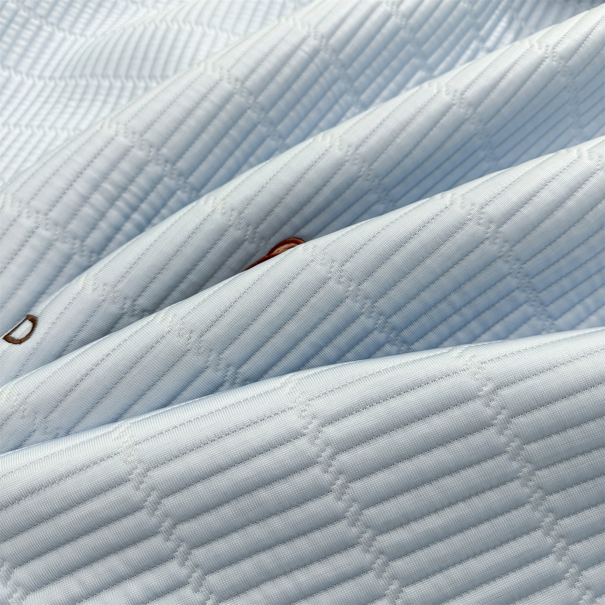 91家纺网 家纺一手货源 找家纺 源舍家纺 2026新款A类高端刺绣pe乙纶冰豆豆席空调软席爱兰系列正版授权（提供买家秀） 蓝屿泰迪-蓝 床席款