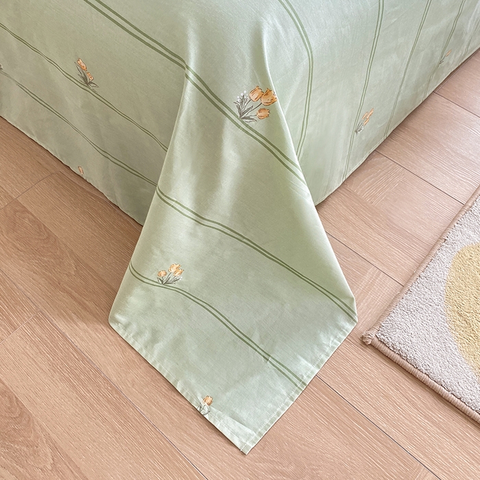 91家纺网 家纺一手货源 找家纺 宇彬家纺 2026直播新款13372A类全棉纯棉印花单双人被套喷气小清新简约热款学生被罩 颂姿