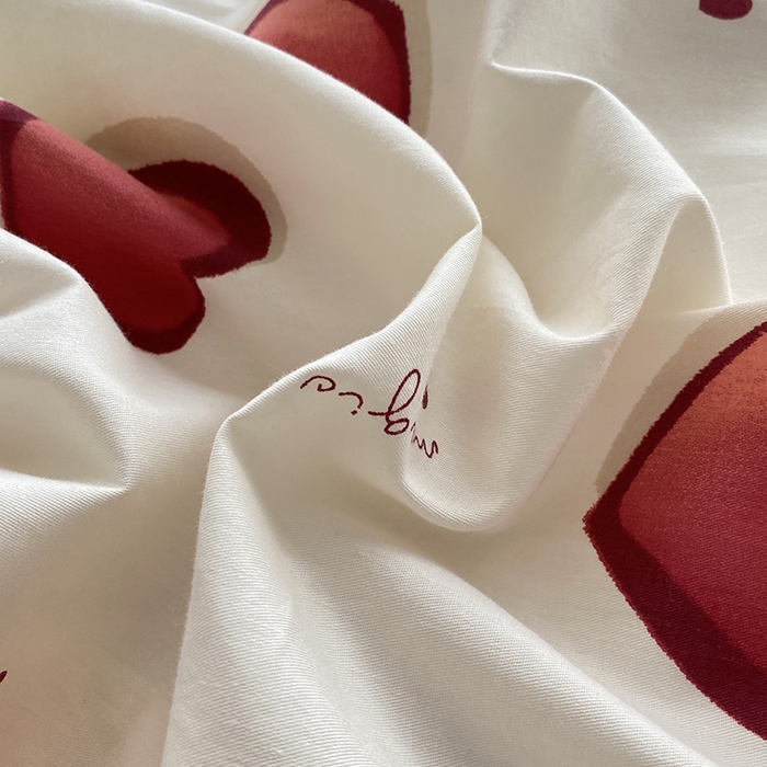 91家纺网 家纺一手货源 找家纺 宇彬家纺 2026直播新款13372A类全棉纯棉印花单双人被套喷气小清新简约热款学生被罩 心雅