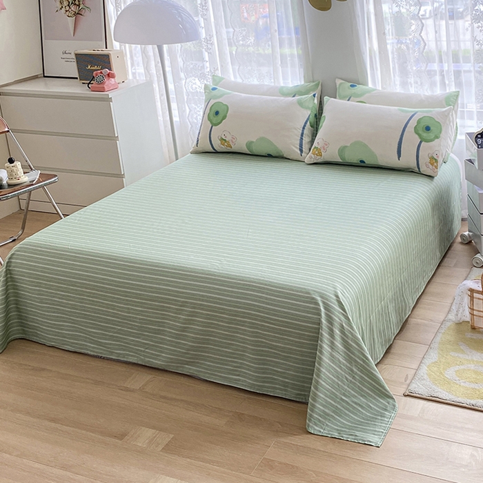 91家纺网 家纺一手货源 找家纺 宇彬家纺 2026直播新款13372A类全棉纯棉印花单双人被套喷气小清新简约热款学生被罩 星云集