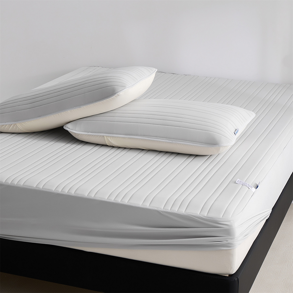 91家纺网 家纺一手货源 找家纺 唯爱品 2026新款星球凉感夏凉垫床笠款 星球凉感垫 浅灰