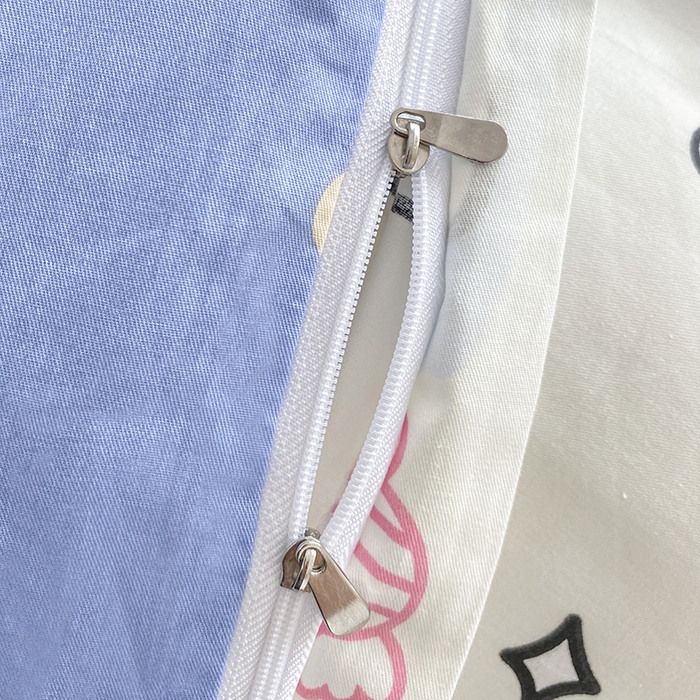 91家纺网 家纺一手货源 找家纺 宇彬家纺 2026直播新款13372A类全棉纯棉印花单双人被套喷气小清新简约热款学生被罩 超越梦想