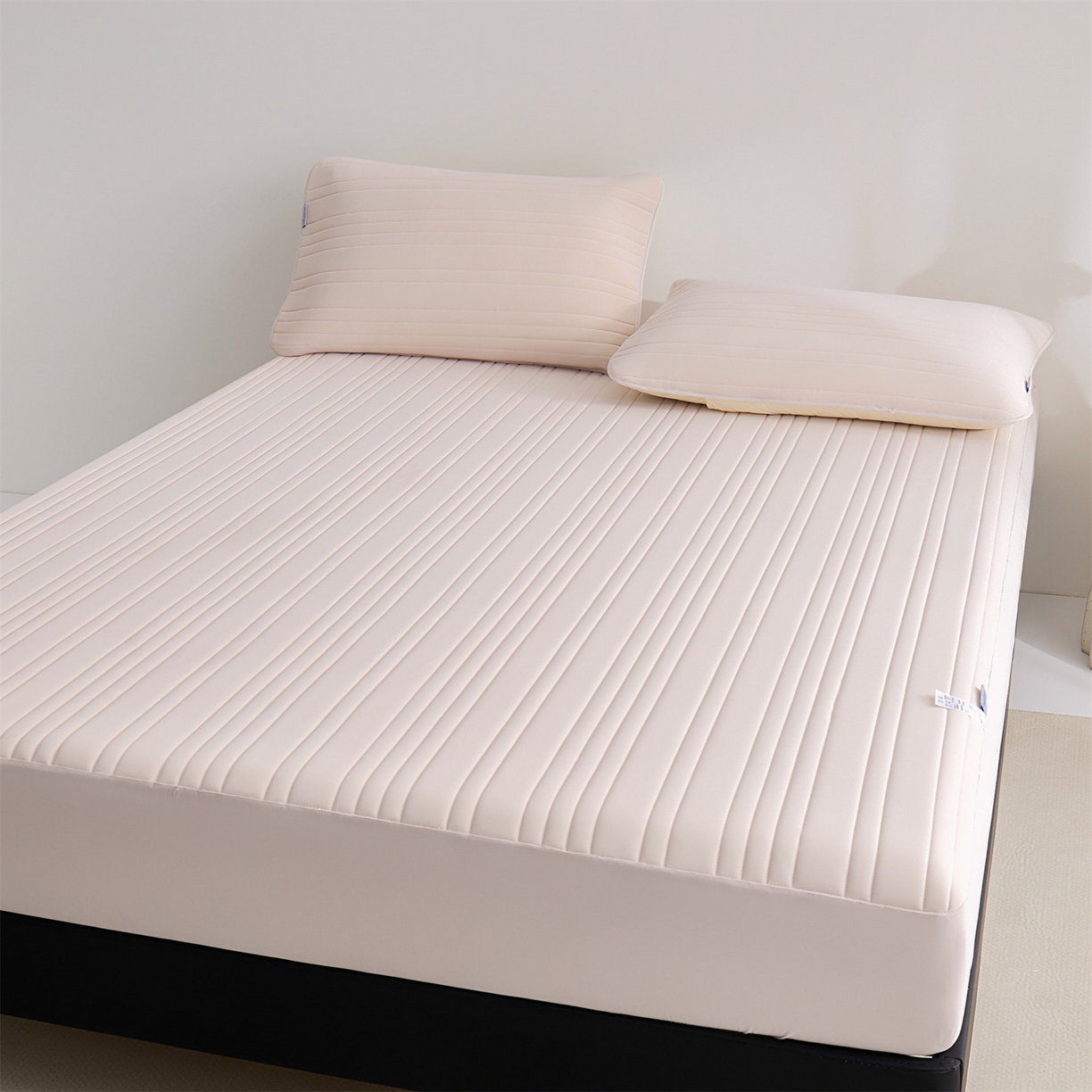 91家纺网 家纺一手货源 找家纺 唯爱品 2026新款星球凉感夏凉垫床笠款 星球凉感垫 浅粉