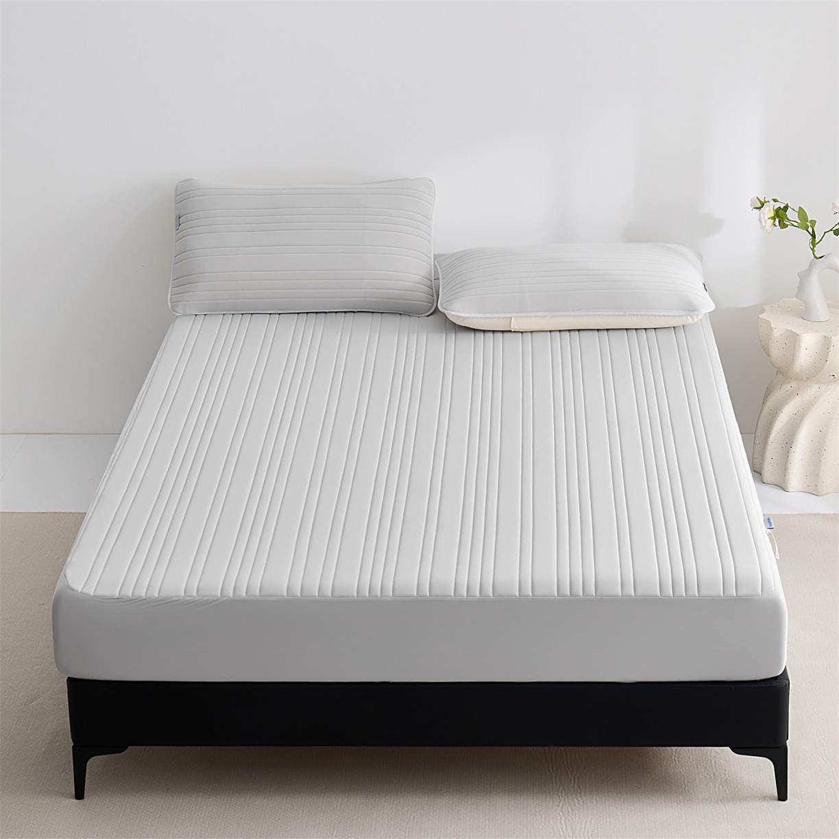 唯爱品 2026新款星球凉感夏凉垫床笠款 星球凉感垫 浅灰