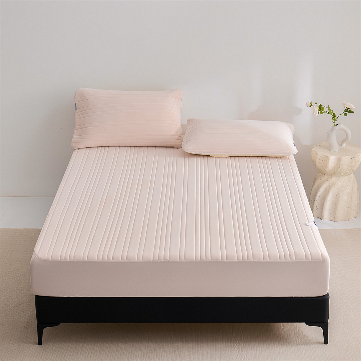 唯爱品 2026新款星球凉感夏凉垫床笠款 星球凉感垫 浅粉