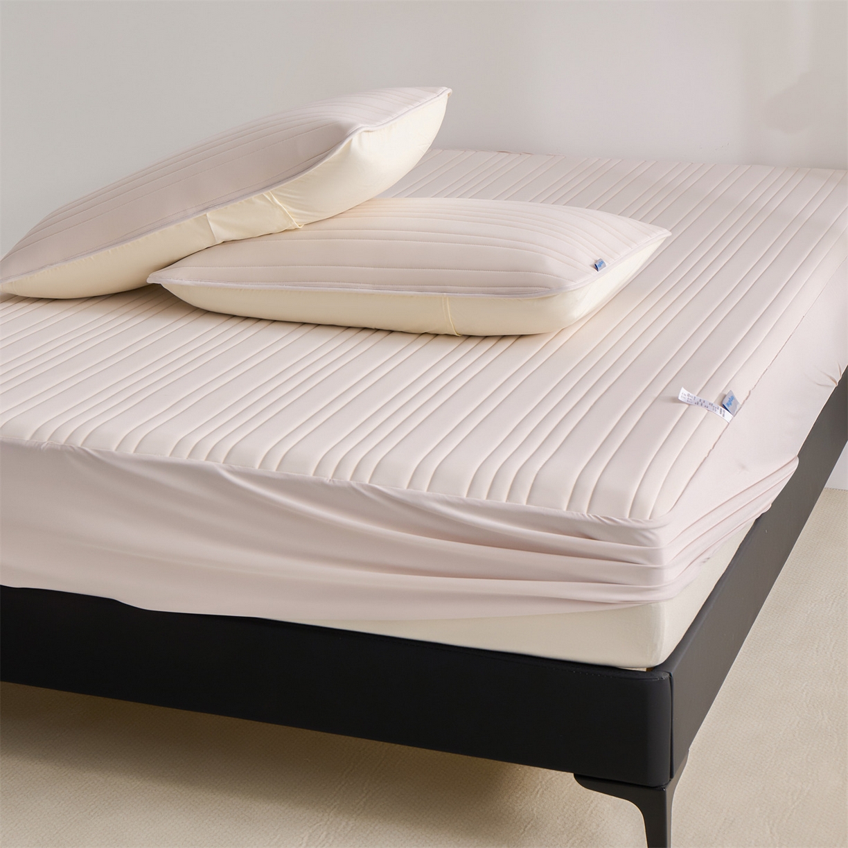 91家纺网 家纺一手货源 找家纺 唯爱品 2026新款星球凉感夏凉垫床笠款 星球凉感垫 浅粉