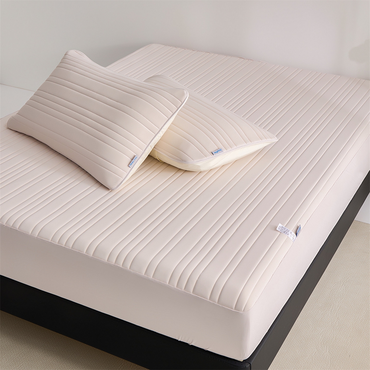 91家纺网 家纺一手货源 找家纺 唯爱品 2026新款星球凉感夏凉垫床笠款 星球凉感垫 浅粉