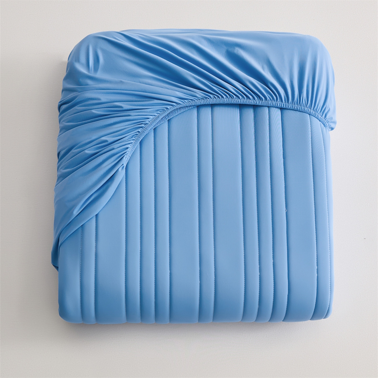 91家纺网 家纺一手货源 找家纺 唯爱品 2026新款星球凉感夏凉垫床笠款 星球凉感垫 浅蓝