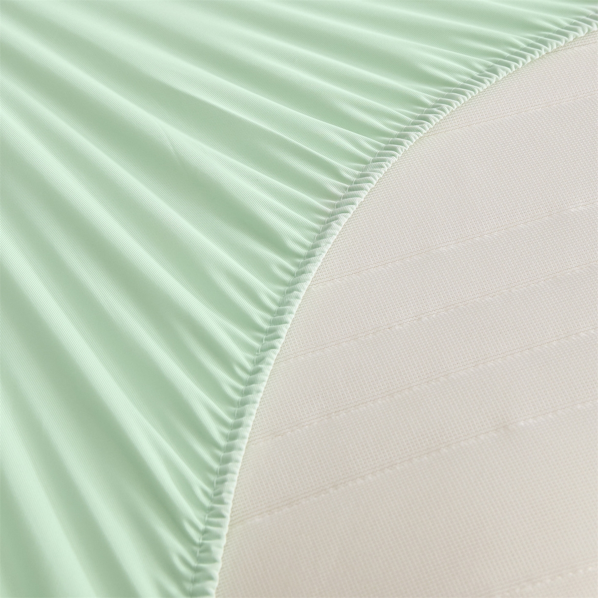 91家纺网 家纺一手货源 找家纺 唯爱品 2026新款星球凉感夏凉垫床笠款 星球凉感垫 浅绿