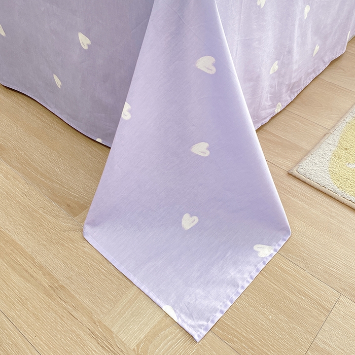 91家纺网 家纺一手货源 找家纺 宇彬家纺 2026直播新款13372A类全棉纯棉印花单双人被套喷气小清新简约热款学生被罩 春日来信