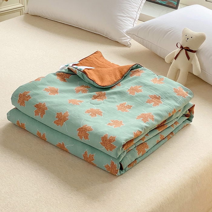 91家纺网 家纺一手货源 找家纺 （总）畅畅家纺 2026新款A类水洗棉麻双层纱夏被夏凉被空调被四件套