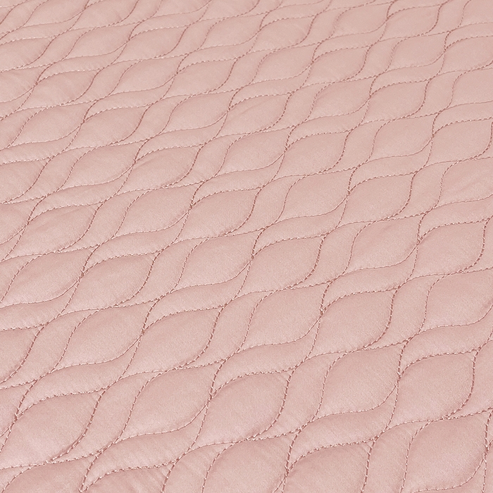 91家纺网 家纺一手货源 找家纺 畅畅家纺 2026新款高档100支长绒棉高定提花夹棉床盖纯色四件套 雅颂-粉