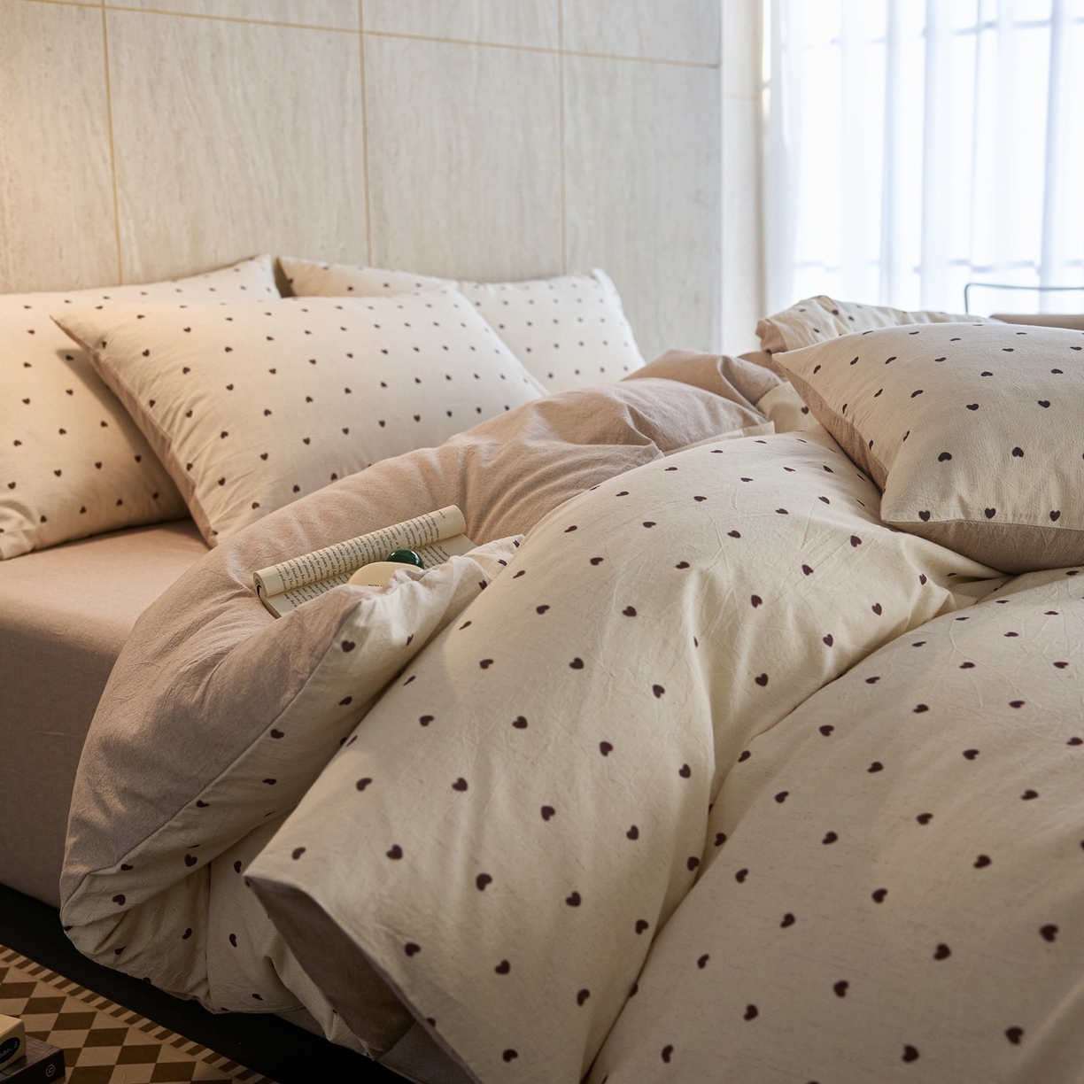 91家纺网 家纺一手货源 找家纺 （总）亿梵家居 2026春夏新款A类棉麻印花四件套