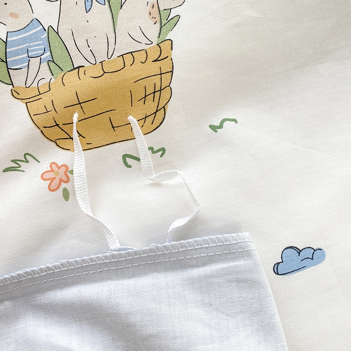 91家纺网 家纺一手货源 找家纺 宇彬家纺 2026直播新款13372A类全棉纯棉印花单双人被套喷气小清新简约热款学生被罩 收获满满