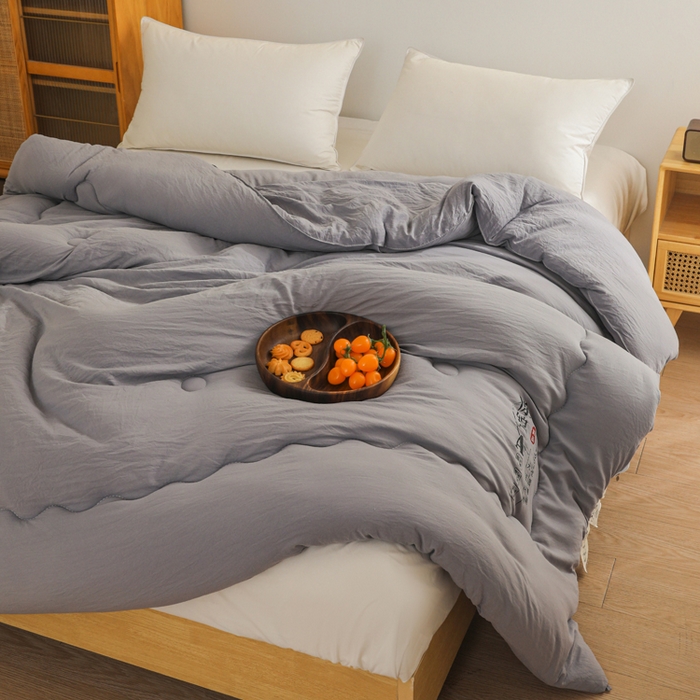 91家纺网 家纺一手货源 找家纺 （总）玉相逢 2026新款供直播水洗棉大豆纤维春秋被夏被子被芯