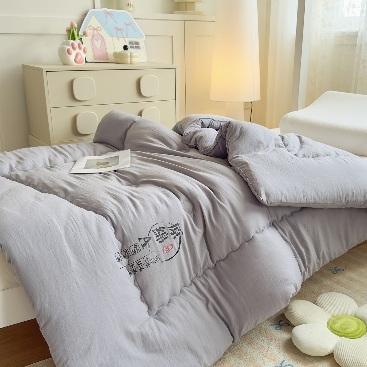 91家纺网 家纺一手货源 找家纺 （总）玉相逢 2026新款A类原棉无染大豆纤维被子被芯